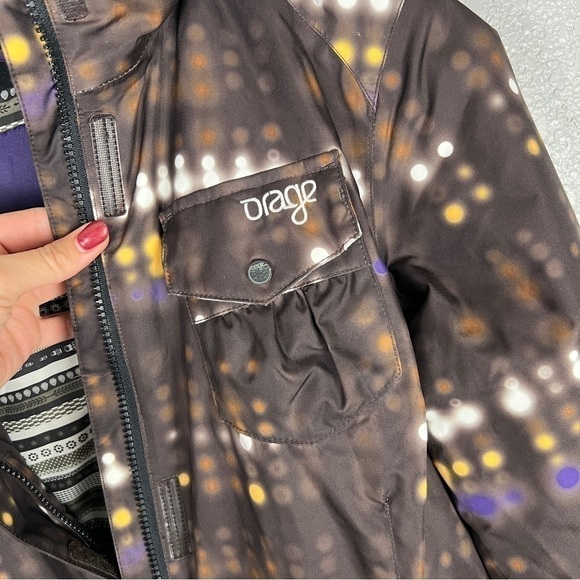 Orage Bianca Ski Jacket S - Snowboard, Winter, Brown, Purple, Snow, Gorpcore - Picture 9 of 14